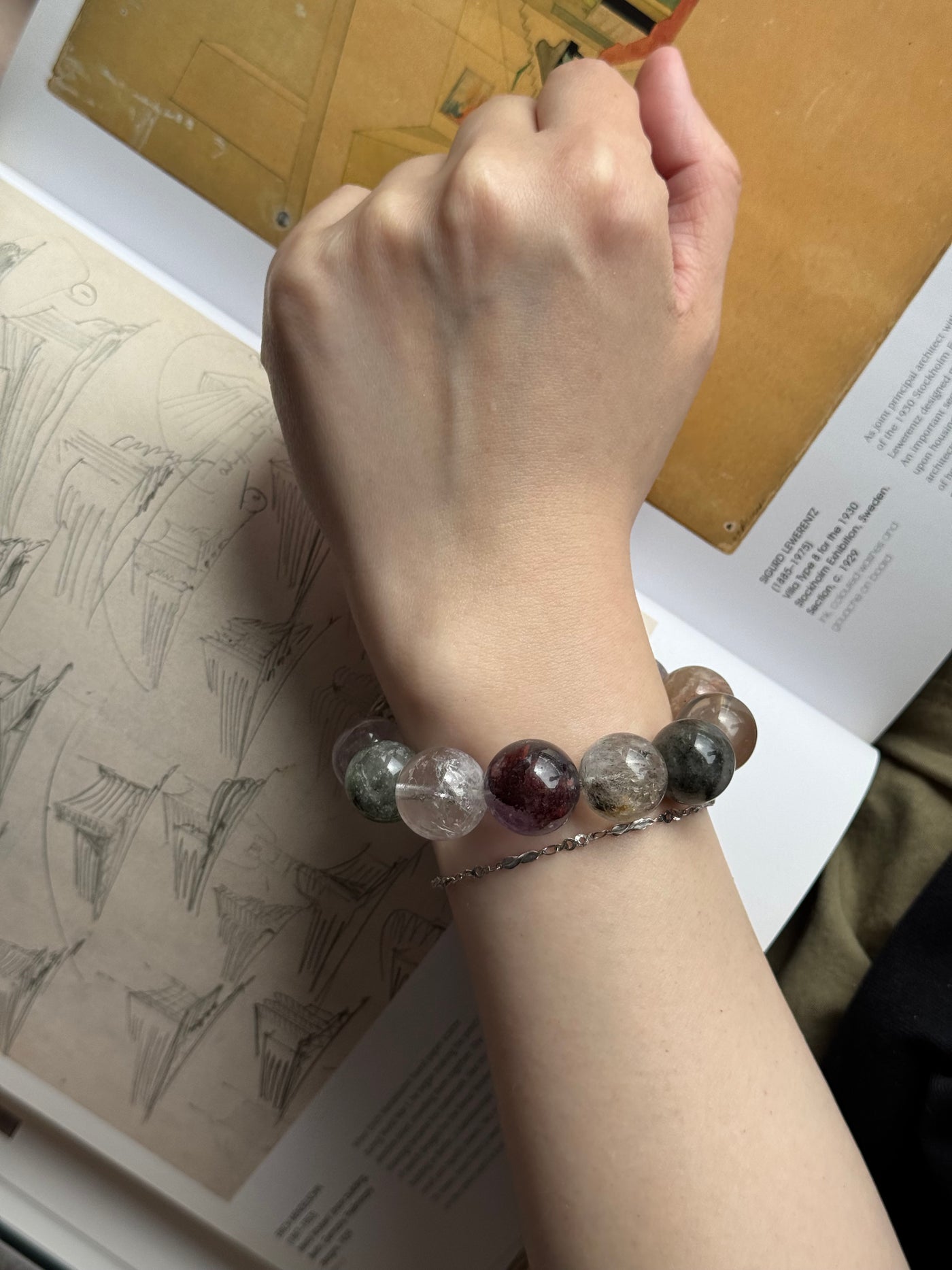 OSTONE Purple Blue Natural Crystal Bracelet 02 product image 3