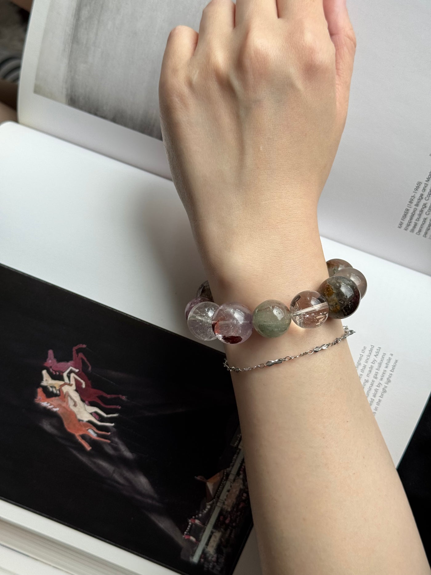 OSTONE Purple Blue Natural Crystal Bracelet 03 product image 3