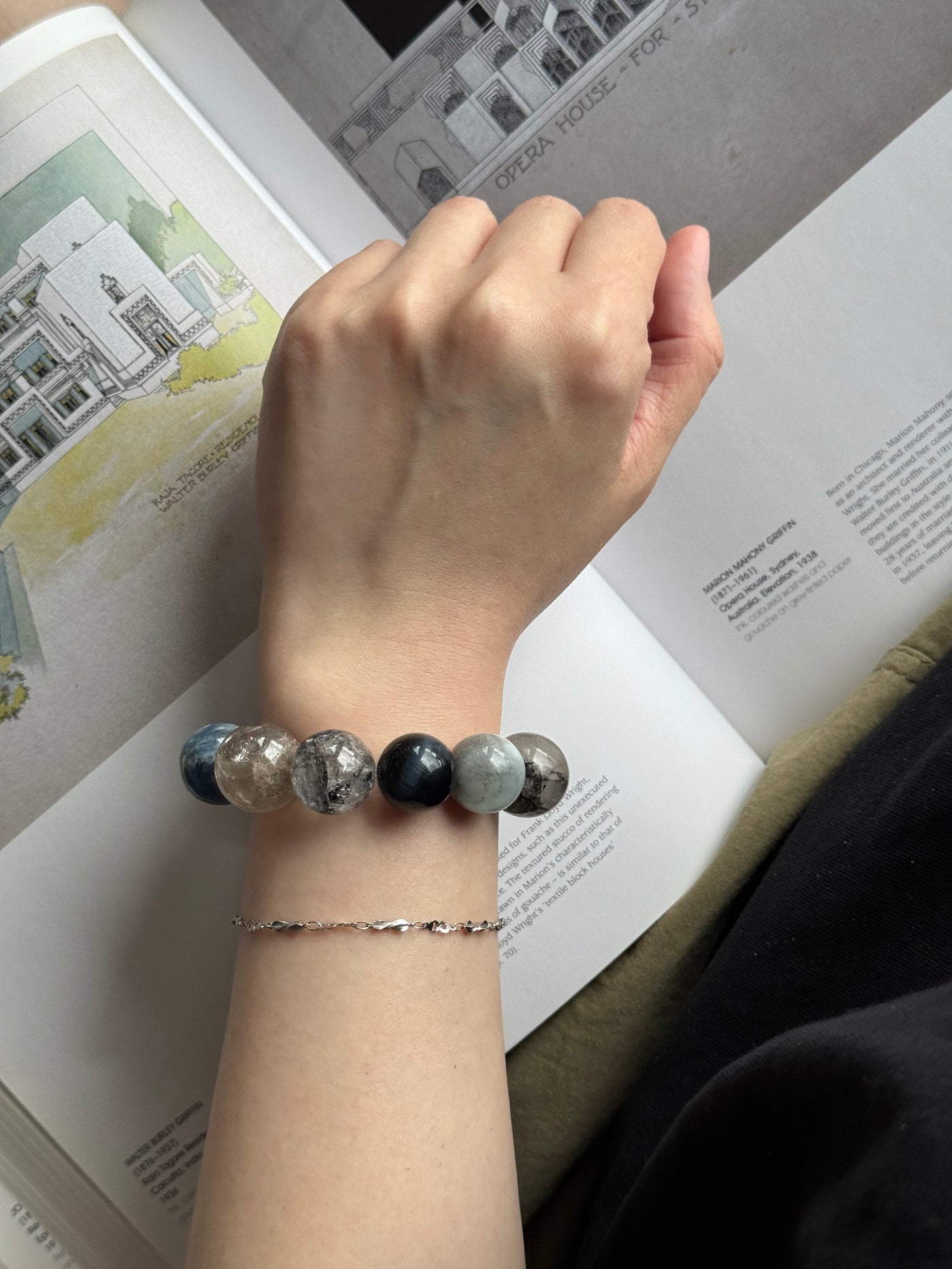 OSTONE Purple Blue Natural Crystal Bracelet 06 product image 3