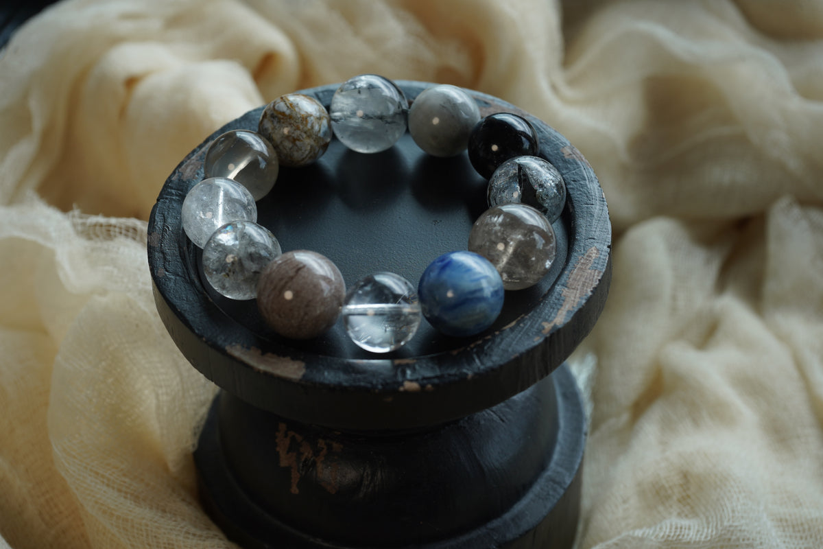 OSTONE Purple Blue Natural Crystal Bracelet 06 product image 4