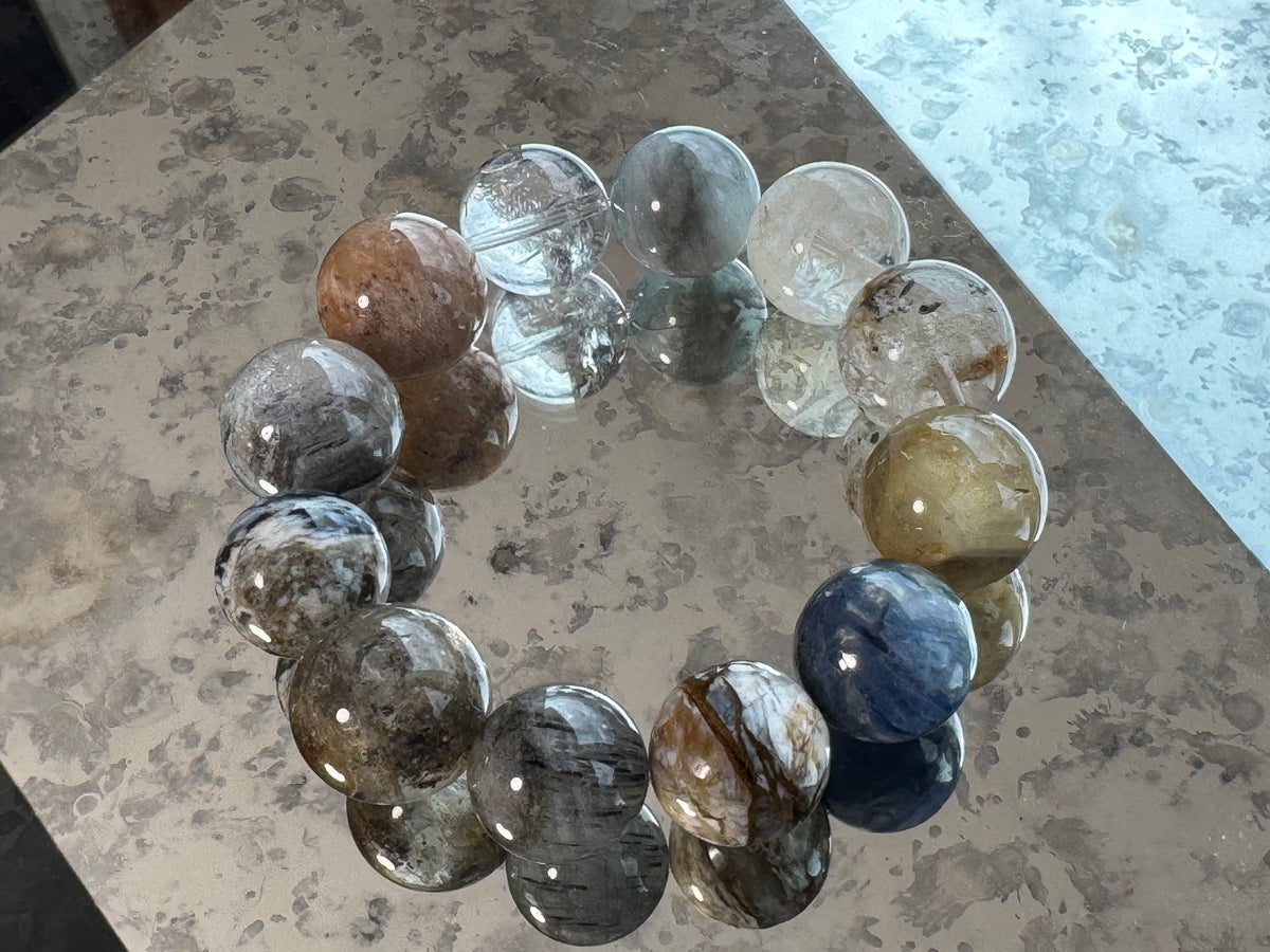 OSTONE Purple Blue Natural Crystal Bracelet 07 product image 2