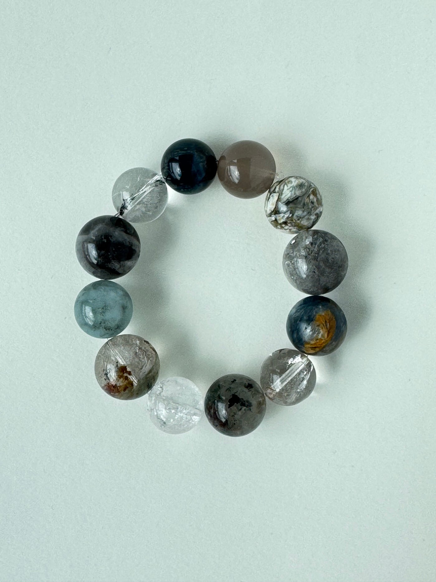OSTONE Purple Blue Natural Crystal Bracelet 08 product image 1