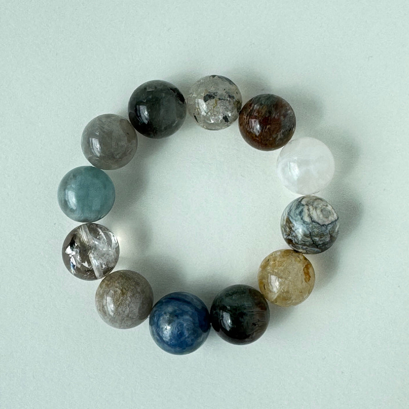 OSTONE Purple Blue Natural Crystal Bracelet 09 product image 1
