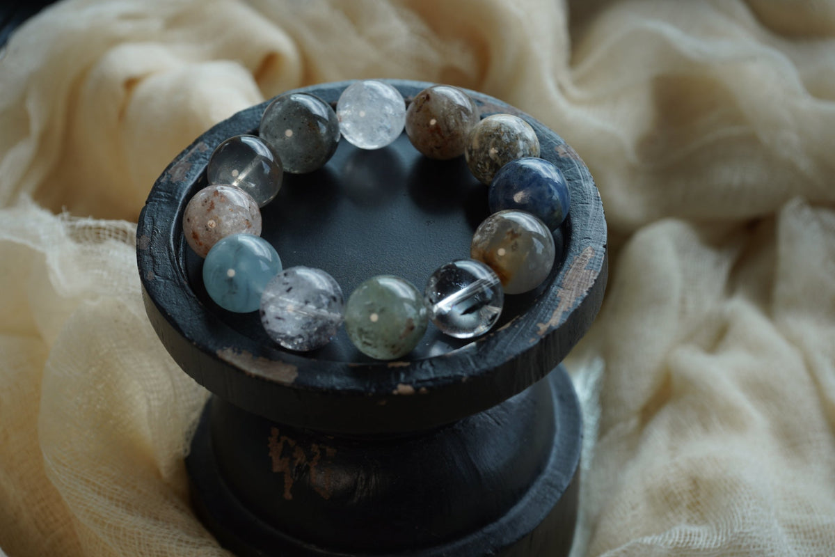 OSTONE Purple Blue Natural Crystal Bracelet 10 product image 4